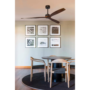 JUST FAN XL Ventilateur noir mat/bois 178cm