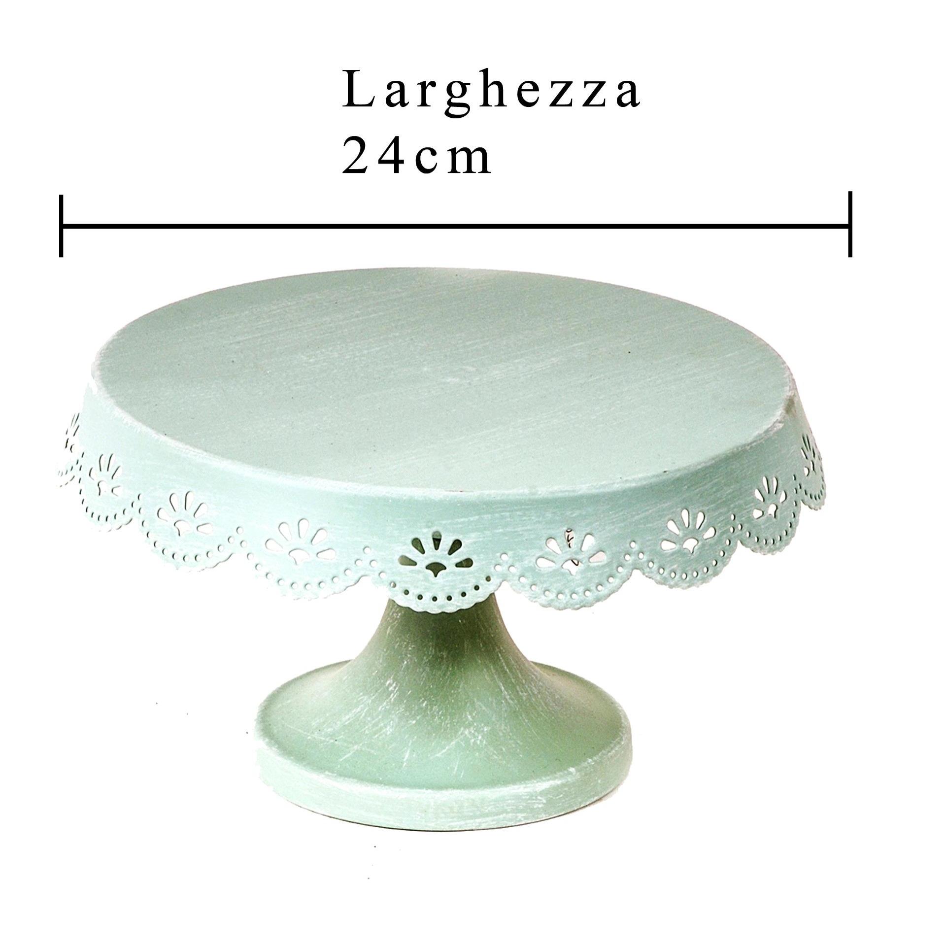 Alzata. Misure D 24 H 13 Cm - Pezzi 1 - 24X13X24cm - Colore: Blu - Bianchi Dino - Decori Casa E Complementi