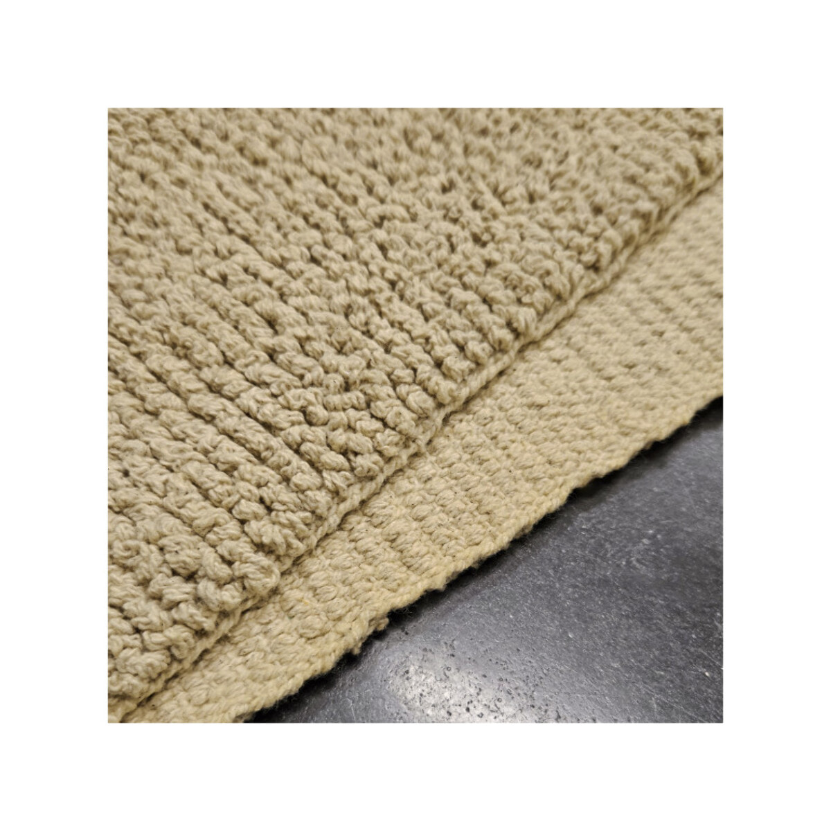 Tapis de salle de bain rectangulaire 40 x 60 cm en coton - 6 coloris - WILLOW