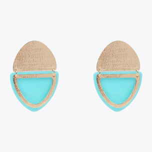 Orecchini doppio elemento metallo