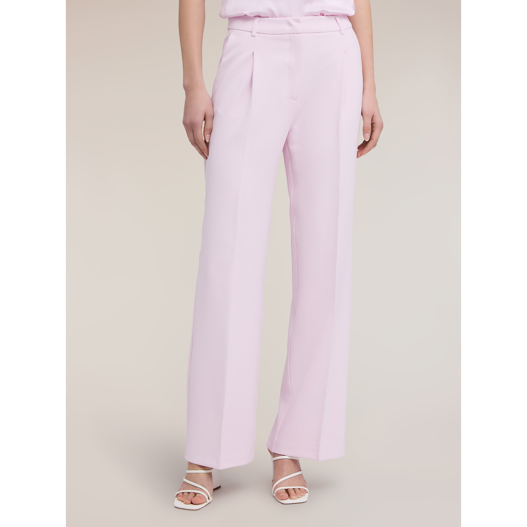 Motivi - Pantaloni palazzo in crêpe - Rosa