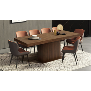 Tables à manger extensibles Tania - Bois noyer