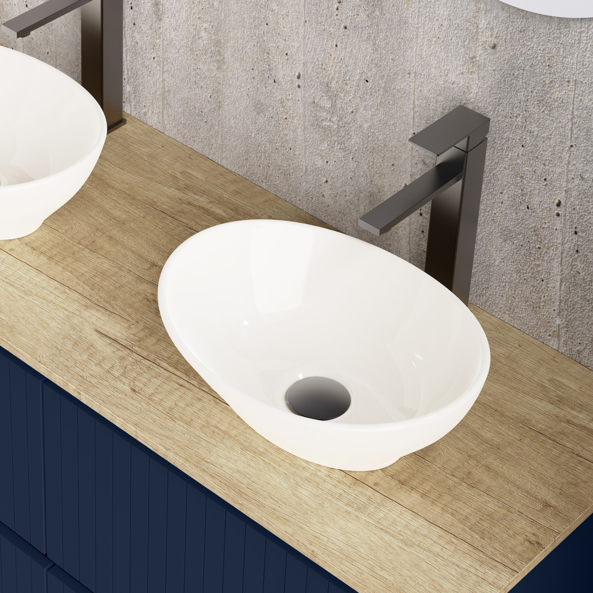 Conjunto de baño Hali Alday, 120 cm, Navi Blue