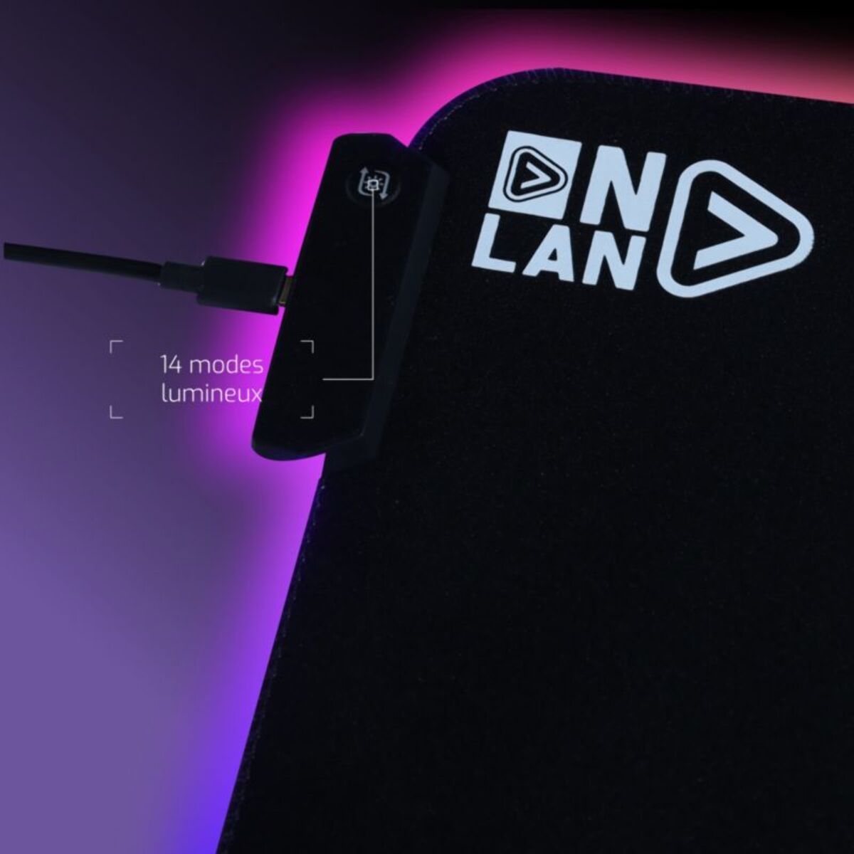 Tapis de souris ONLAN RGB AS-290-U