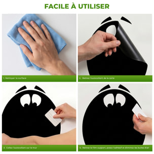 Sticker ardoise tableau noir - stickers muraux adhésif effaçable - SILHOUETTE KENTROSAURE