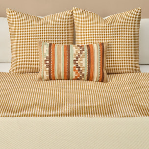 Funda nórdica tejido gofrado Fotex color amarillo ocre 100% Algodón
