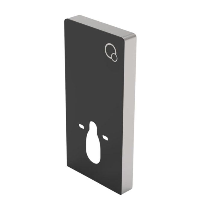 Glass bâti-support pour WC suspendu, hauteur 100,3 cm, double chasse 3/6 L, noir (SATAMGBL-FR)
