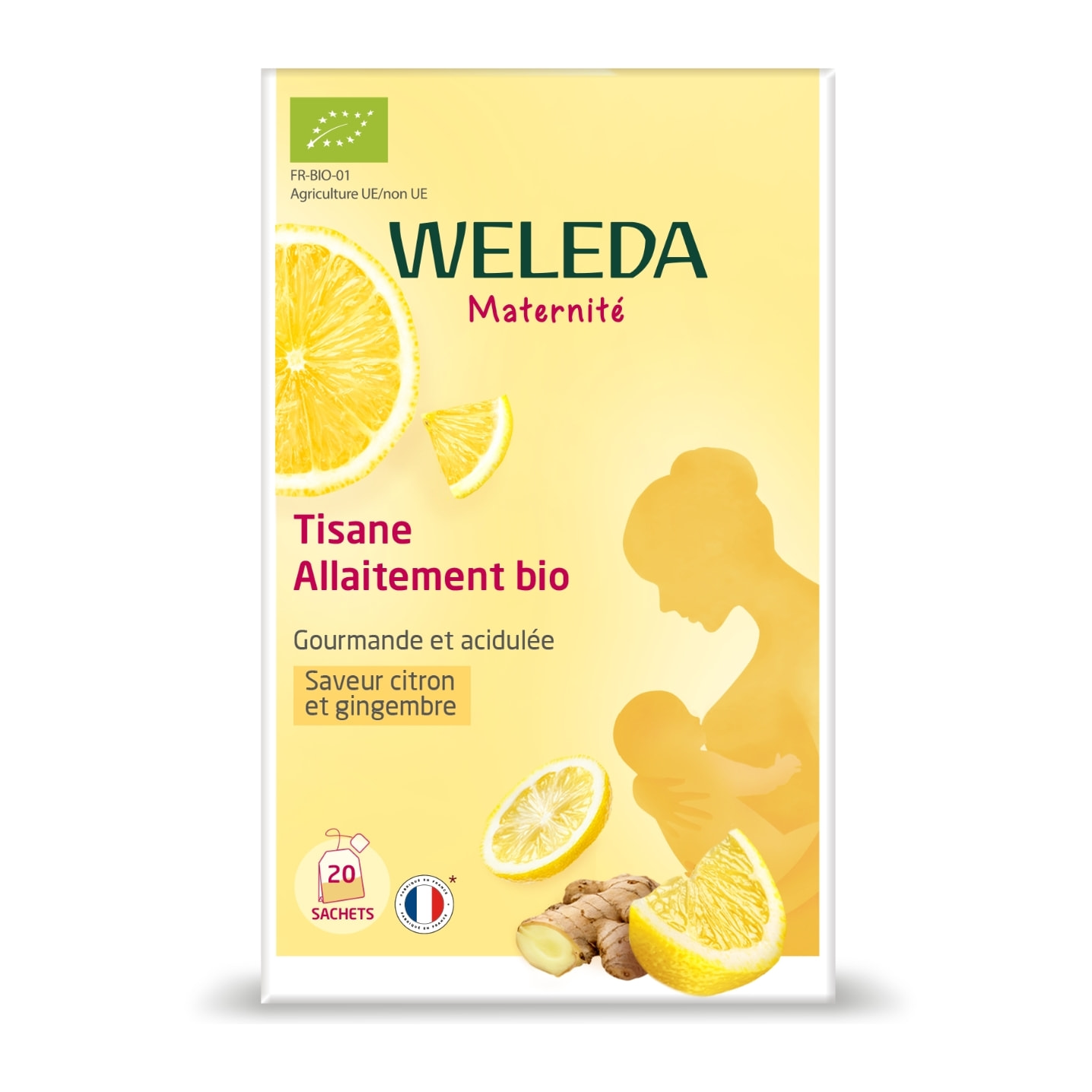WELEDA - Tisane Allaitement Citron Gingembre - 20x2 g