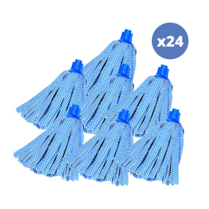 Lot de 24 franges en coton blanc 250g