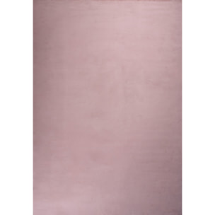 AVA - Tapis doux à poils longs lavable en machine - Rose