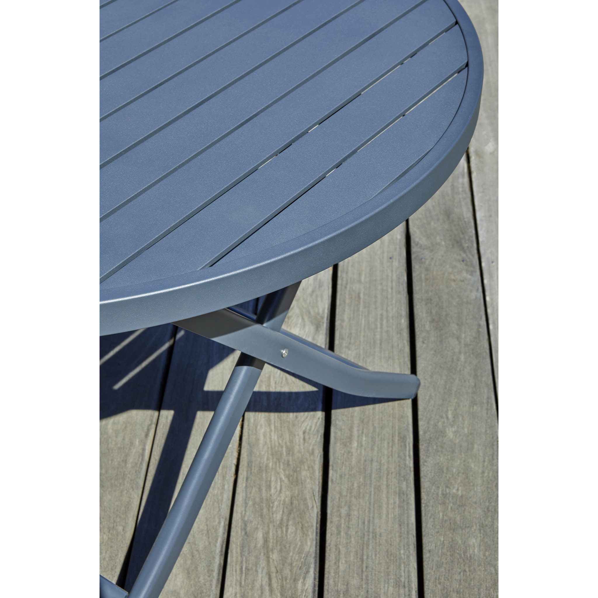 MARIUS - Ensemble repas de jardin 4 places en aluminium