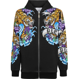 PHILIPP PLEIN Hooded Sweatjacket TATTOO