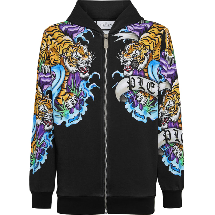 PHILIPP PLEIN Hooded Sweatjacket TATTOO