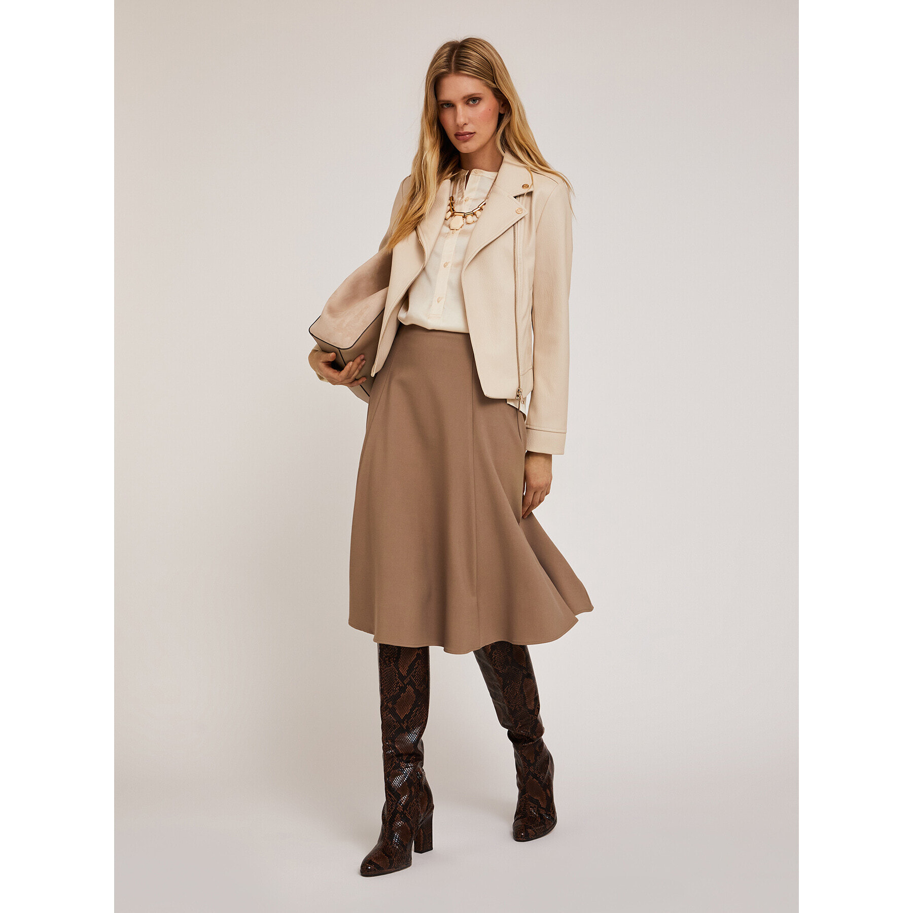 Motivi - chaqueta motera - Beige