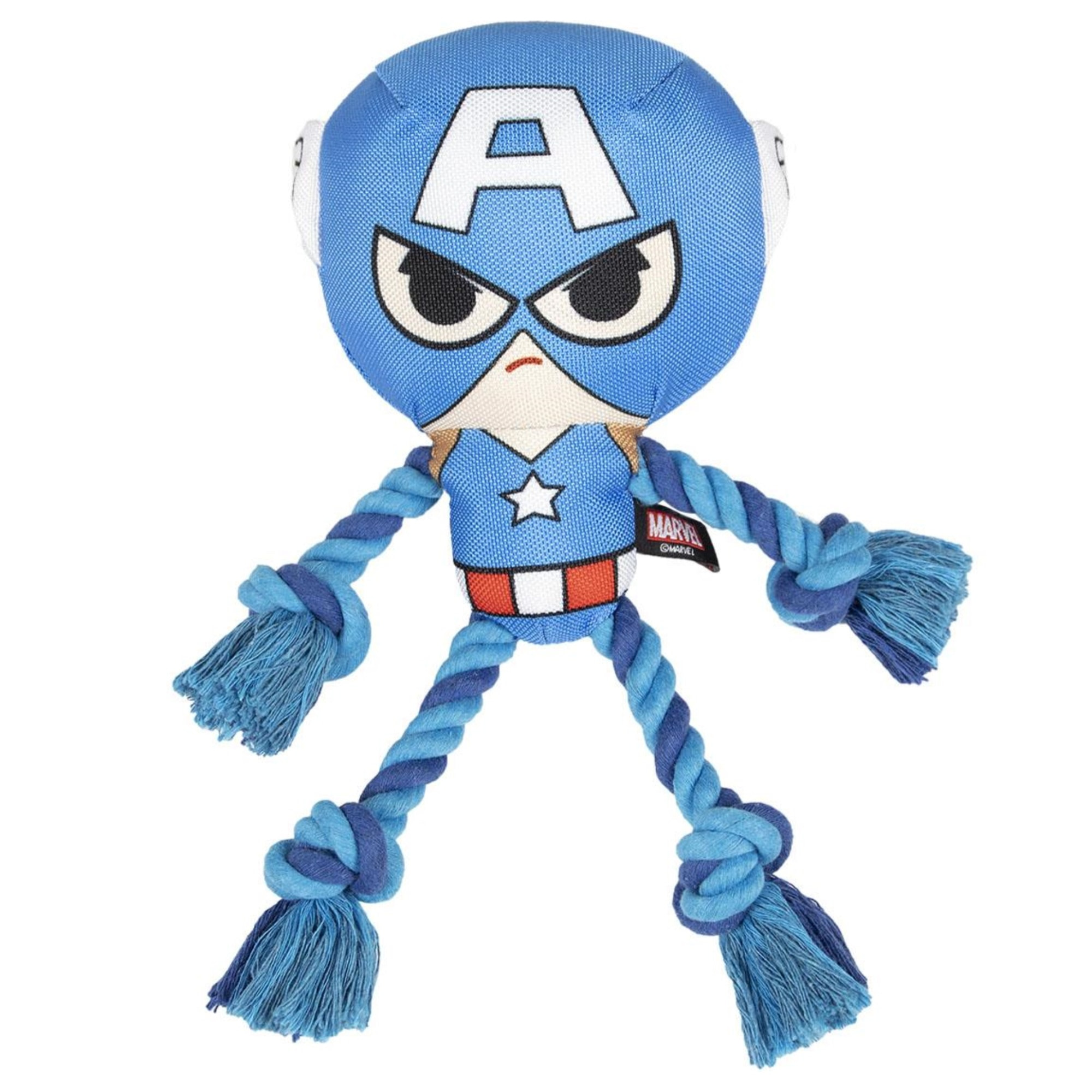 Juguete para perros cuerda diseño avengers capitan america