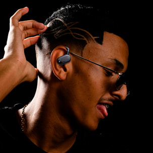 Cuffie YJ22 con Bluetooth 5.4 Tecnologia OWS con angolo regolabile con traduttore AI.