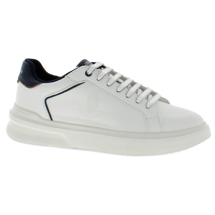 Armata di Mare Scarpe Uomo Court Sneakers Stringate con Soletta Rimovibile in Memory Foam AMU 2D809 Off White