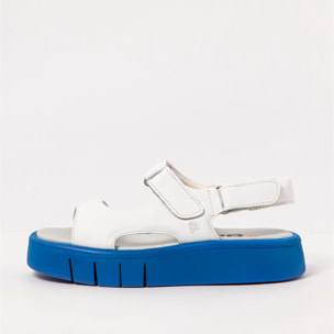 Sandalias 1856 NAPPA WHITE-BLUE/ MALAGA color White-blue