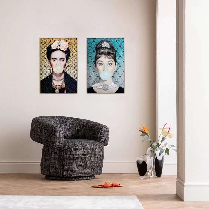 Tableau Frame diva chewing-gum 40x50cm Kare Design