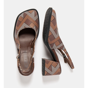 Sandalias con tacón 2012S FANTASY LINES BROWN / VERONA color Lines brown