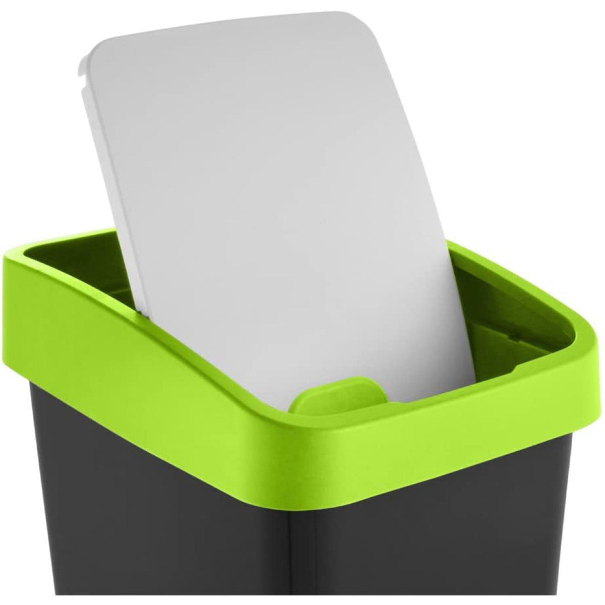 Cubo de la Basura Premium con Tapa Abatible,  Magne, Verde
