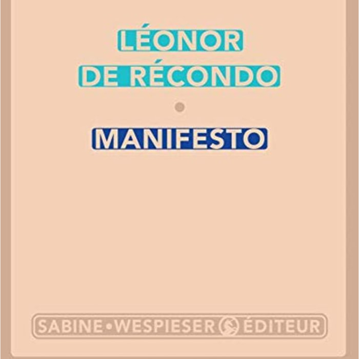 Récondo, Léonor de | Manifesto | Livre d'occasion