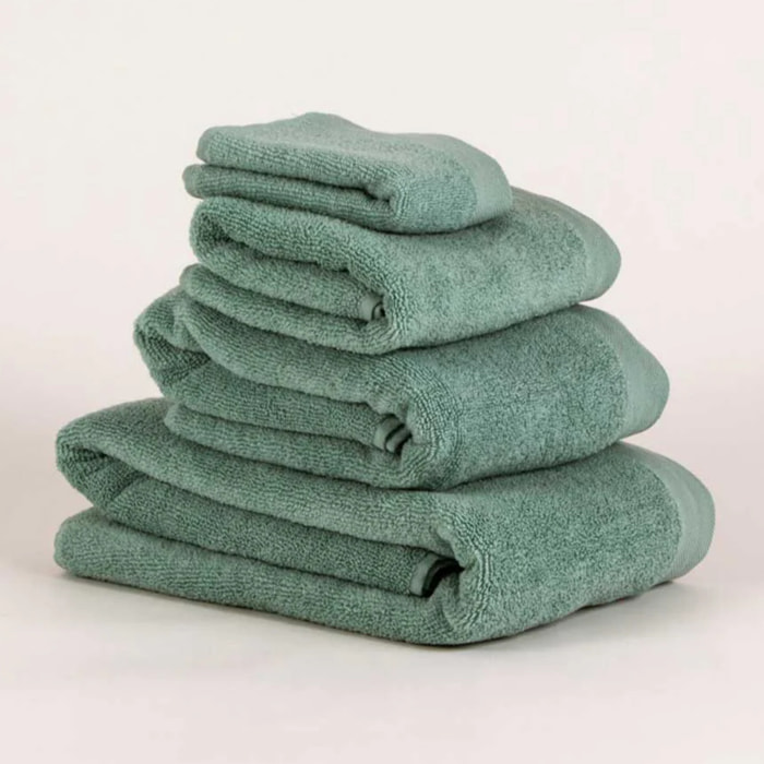 Toalla de baño 400gr doble rizo verde tiffany
