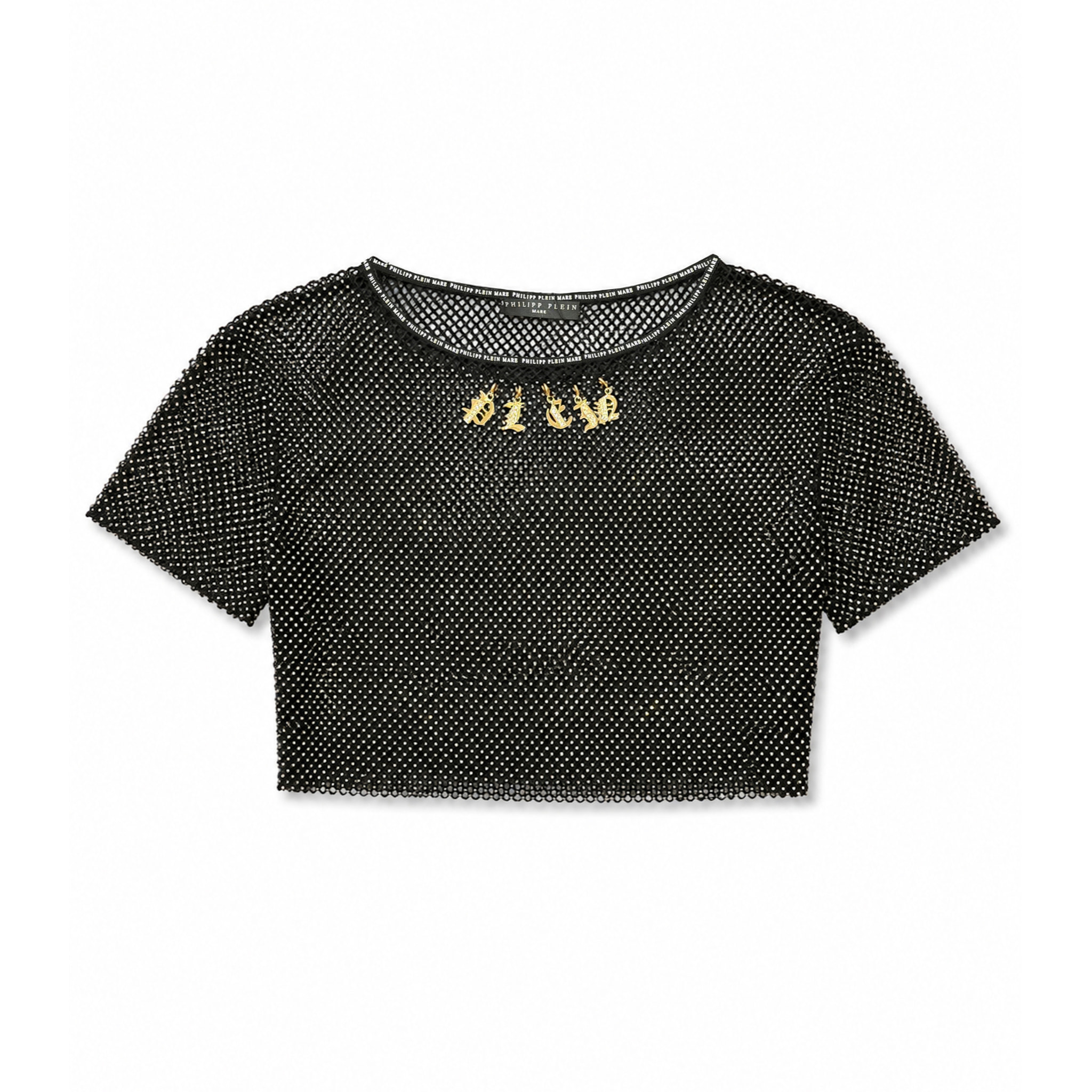 PHILIPP PLEIN Top de manga corta CRYSTAL