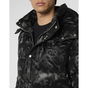 PHILIPP PLEIN Chaqueta de nylon CAMOUFLAGE