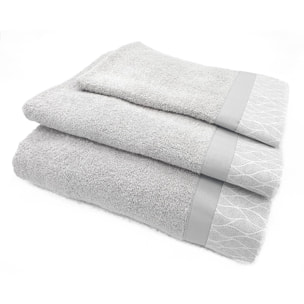 Set Spugna VENTOTENE 3 Pezzi: Viso+Ospite+Telo Bagno - 450 gr/m² - 100% Puro Cotone