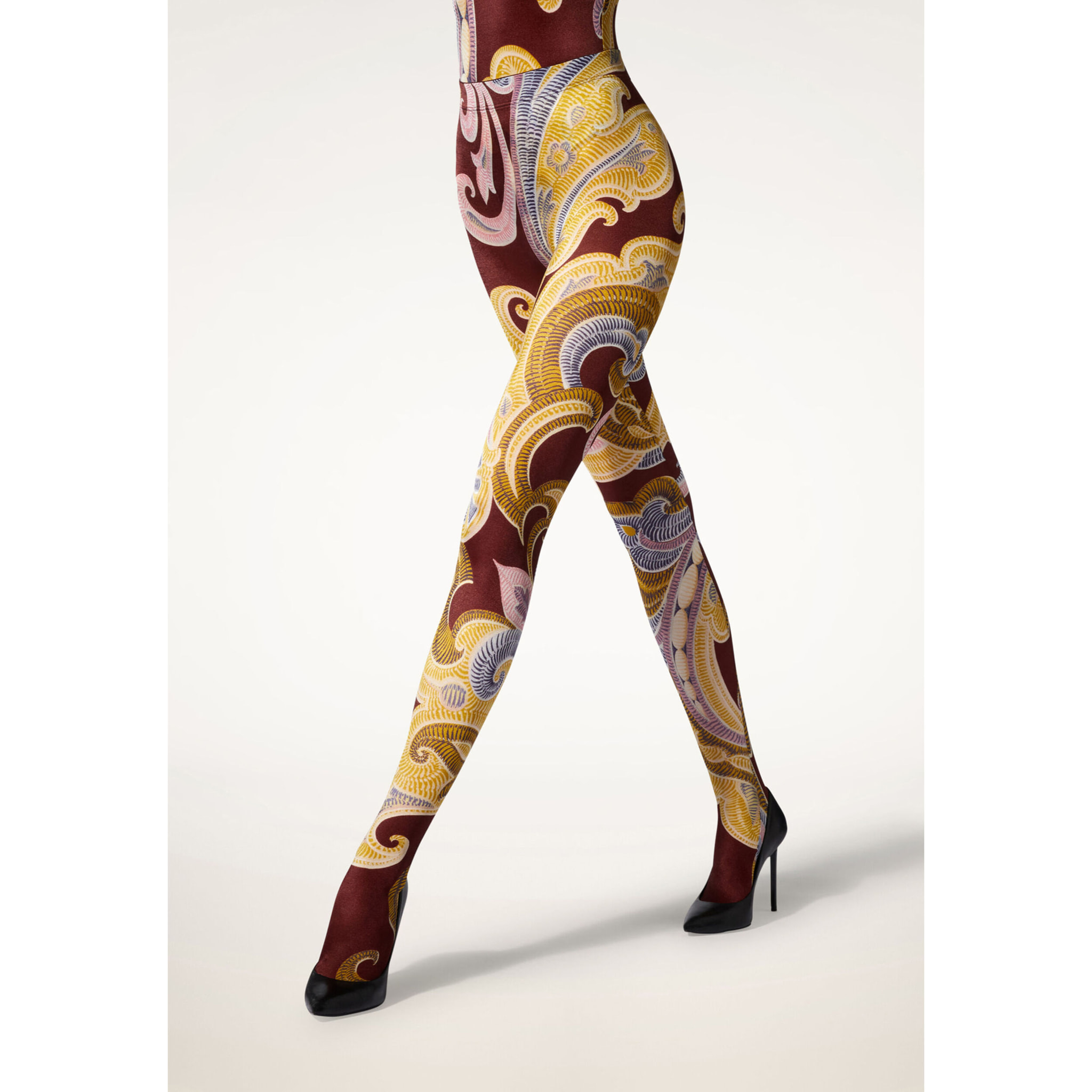 Collant Paisley Baroque Tights