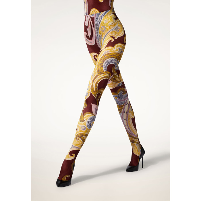 Collant Paisley Baroque Tights