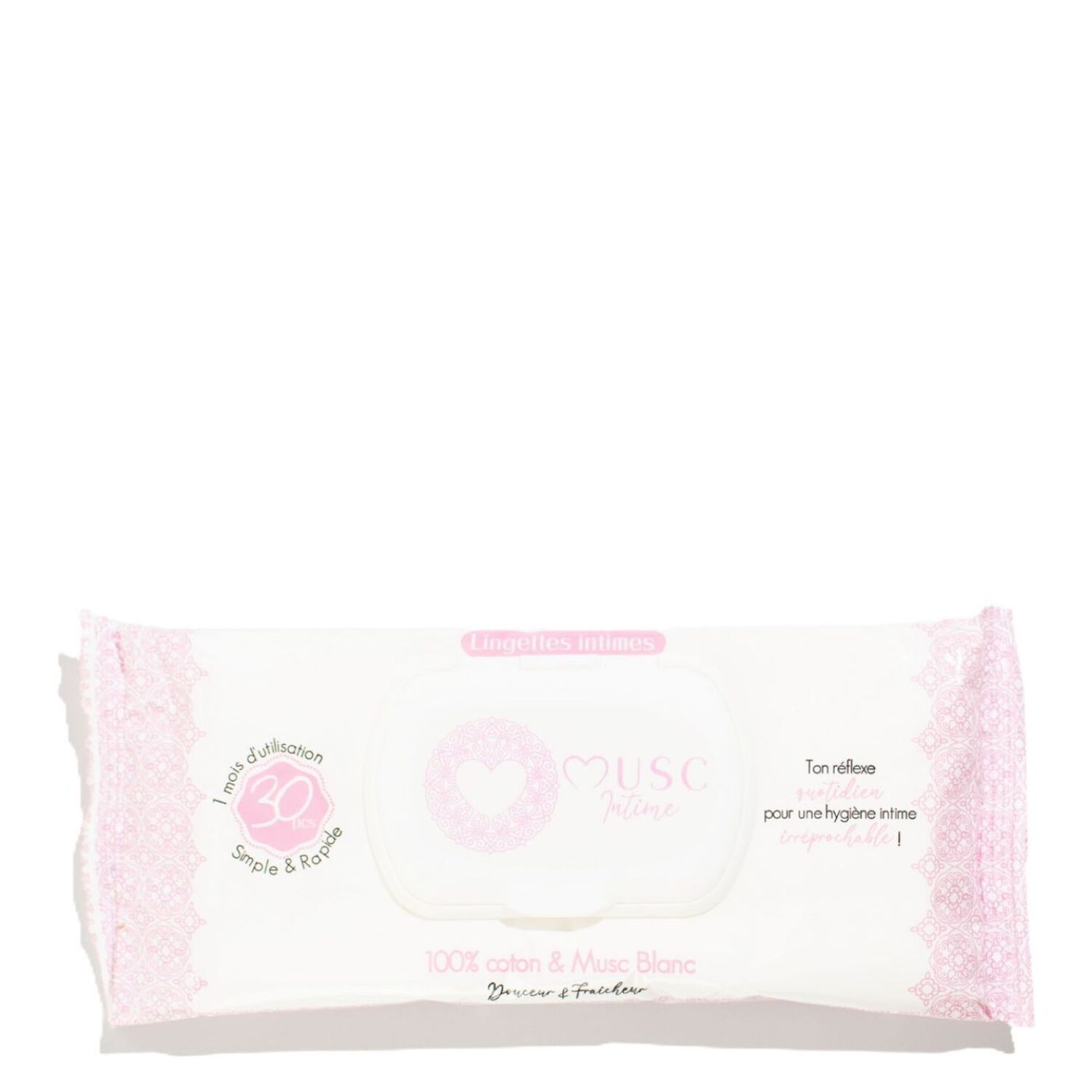 Musc Blanc - Lingettes Intime 30 unités