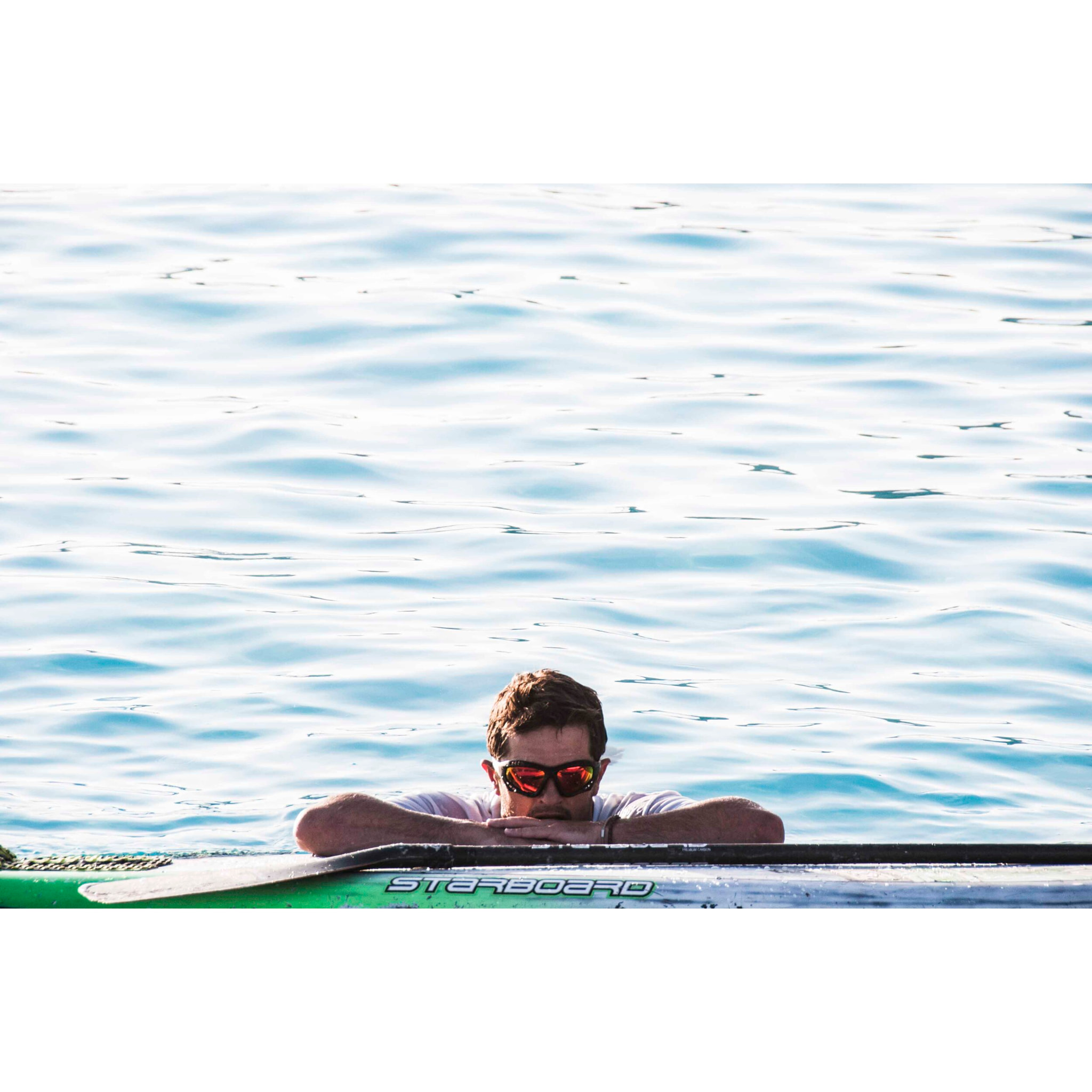 Gafas de deportes acuáticos OCEAN AUSTRALIA - Negro mate / Revo
