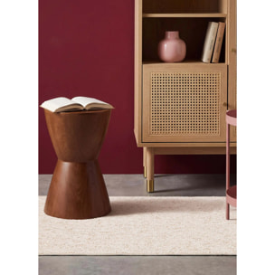 PETRA Alfombra lavable tejido en bucle en blanco, varias medidas disponibles.