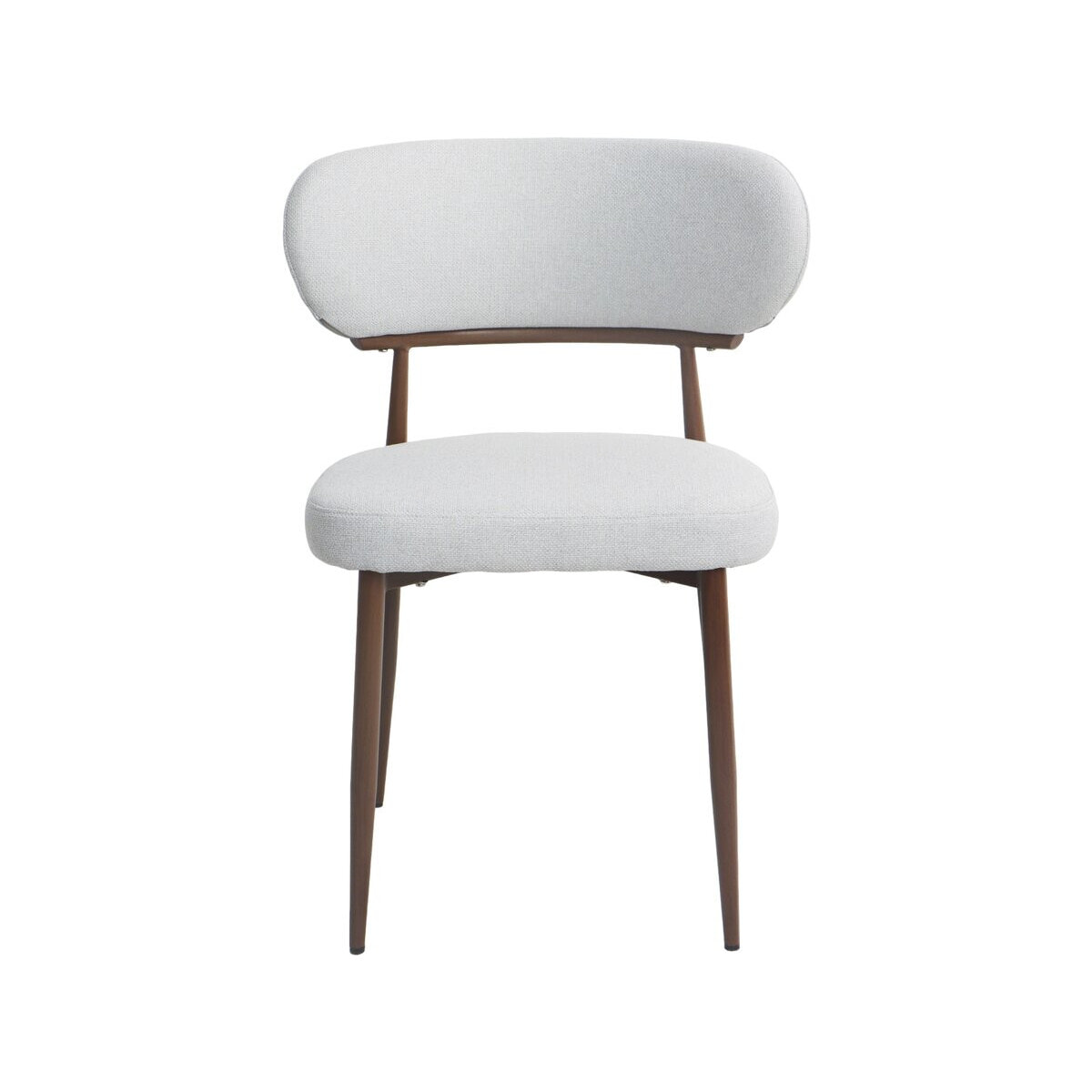 Lot de 2 chaises de salle à manger imitation bois "Elora" - Gris clair