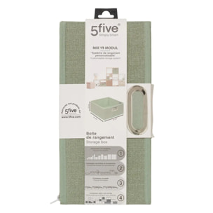 Boîte de rangement "Mix 'n' Modul" vert clair 31x15cm