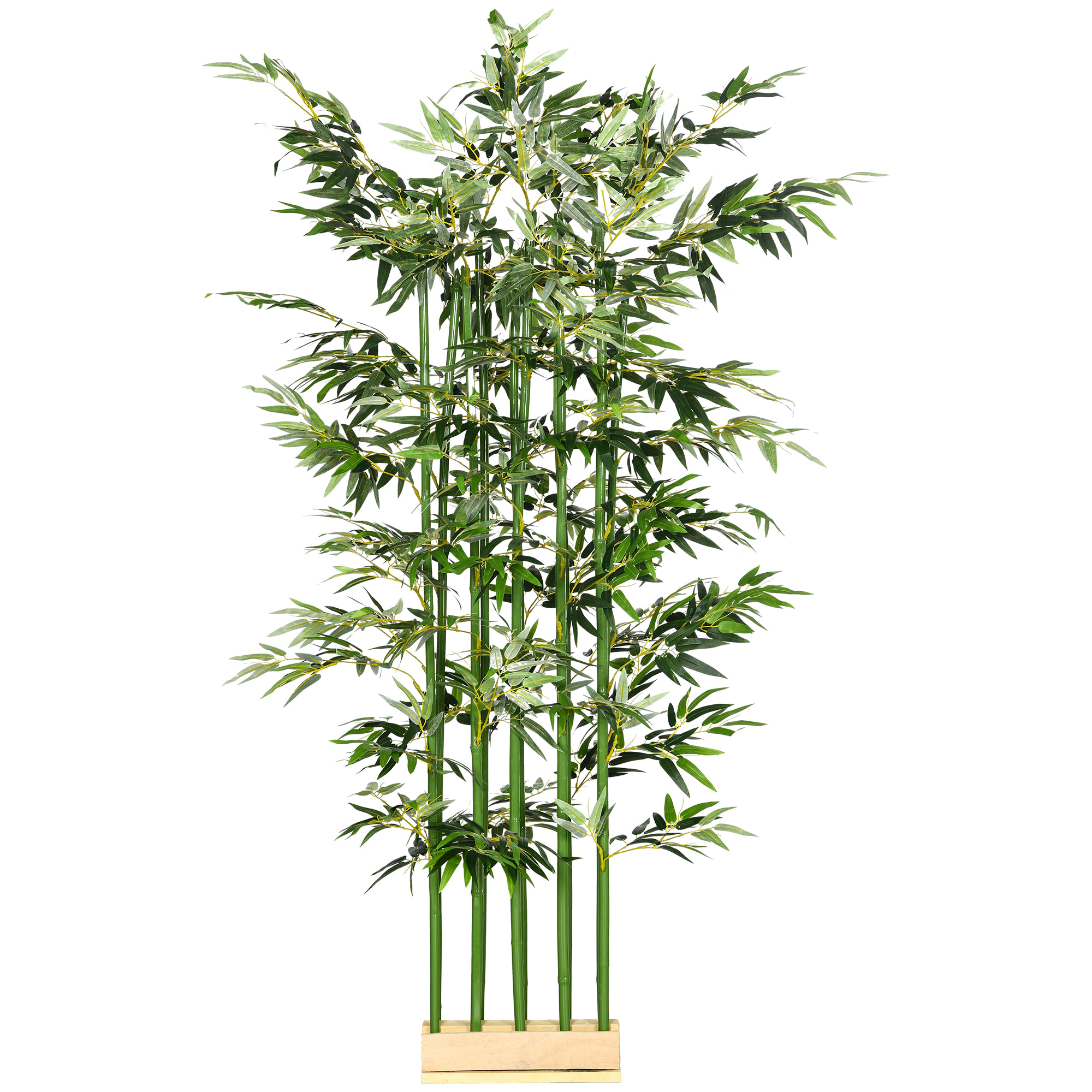 Bambou artificiel grande taille H.180 cm pied design bois clair