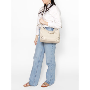 Borsa a spalla da donna In Vera pelle Made in Italy 30x30x9 cm