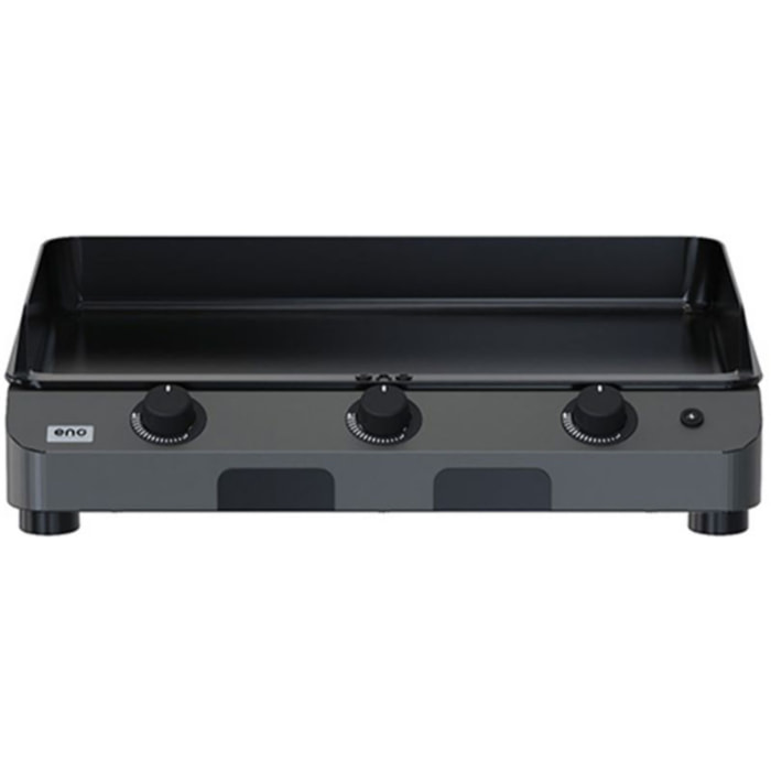 Plancha gaz ENO FUSION 75 Gris cargo 3 brûleurs à poser, 74x40 cm