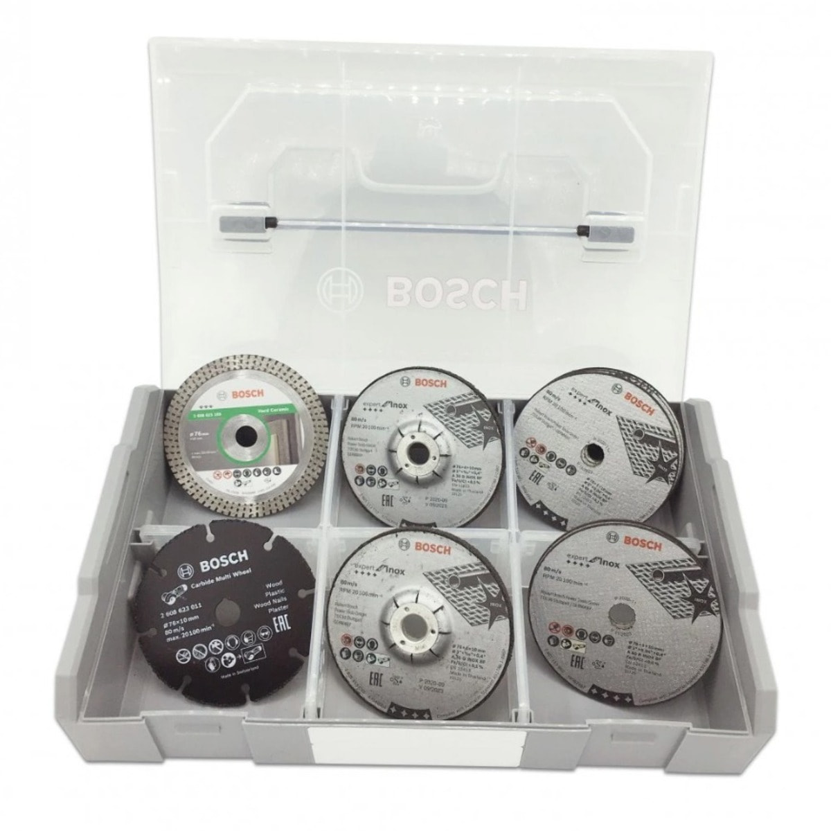 Coffret mini L-Boxx + 9 disques Ø76 mm - BOSCH - 061599764G