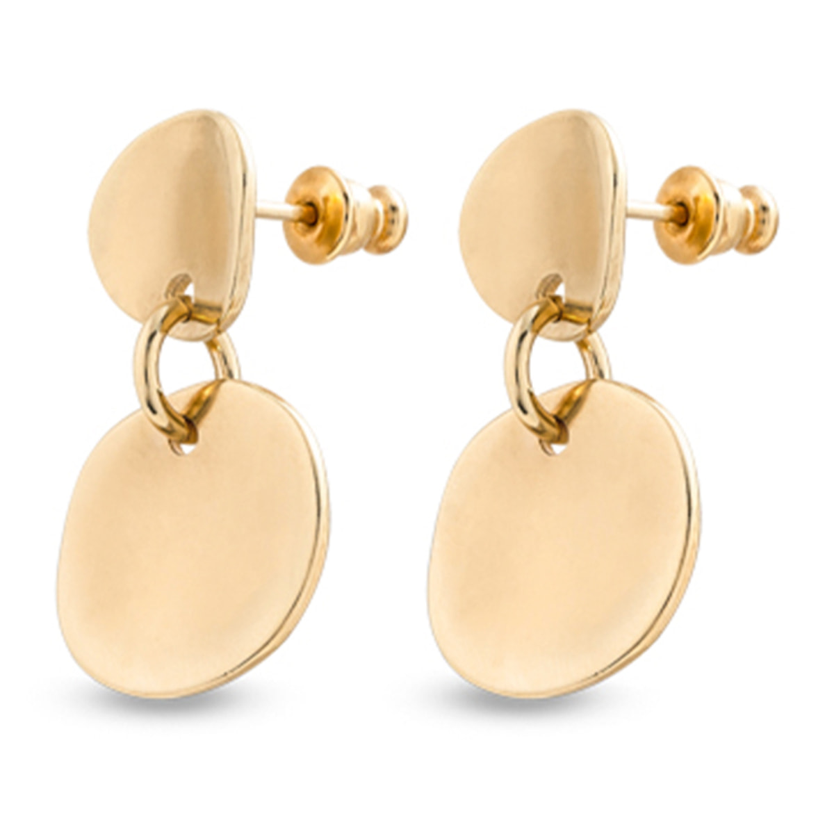 Pendiente Escamas DORADO U