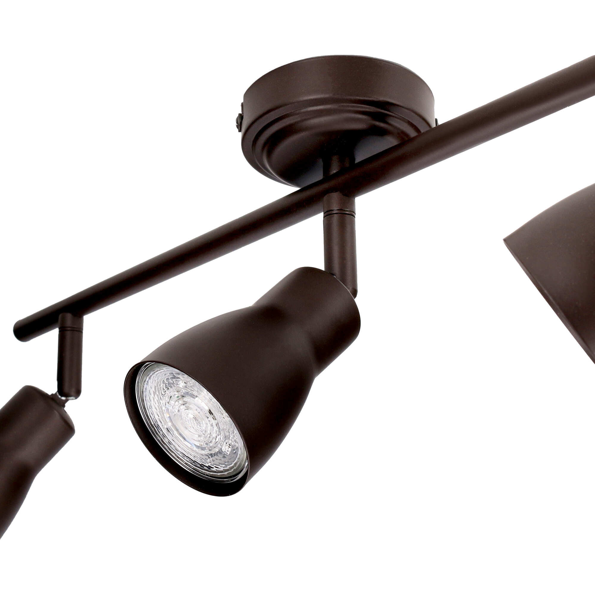 Forlight Proyector Ip20 Safran Triplex Gu10 8W Marrón 1649Lm