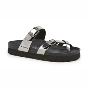 SANDALO CON ZEPPA BILLOWY GRIGIO