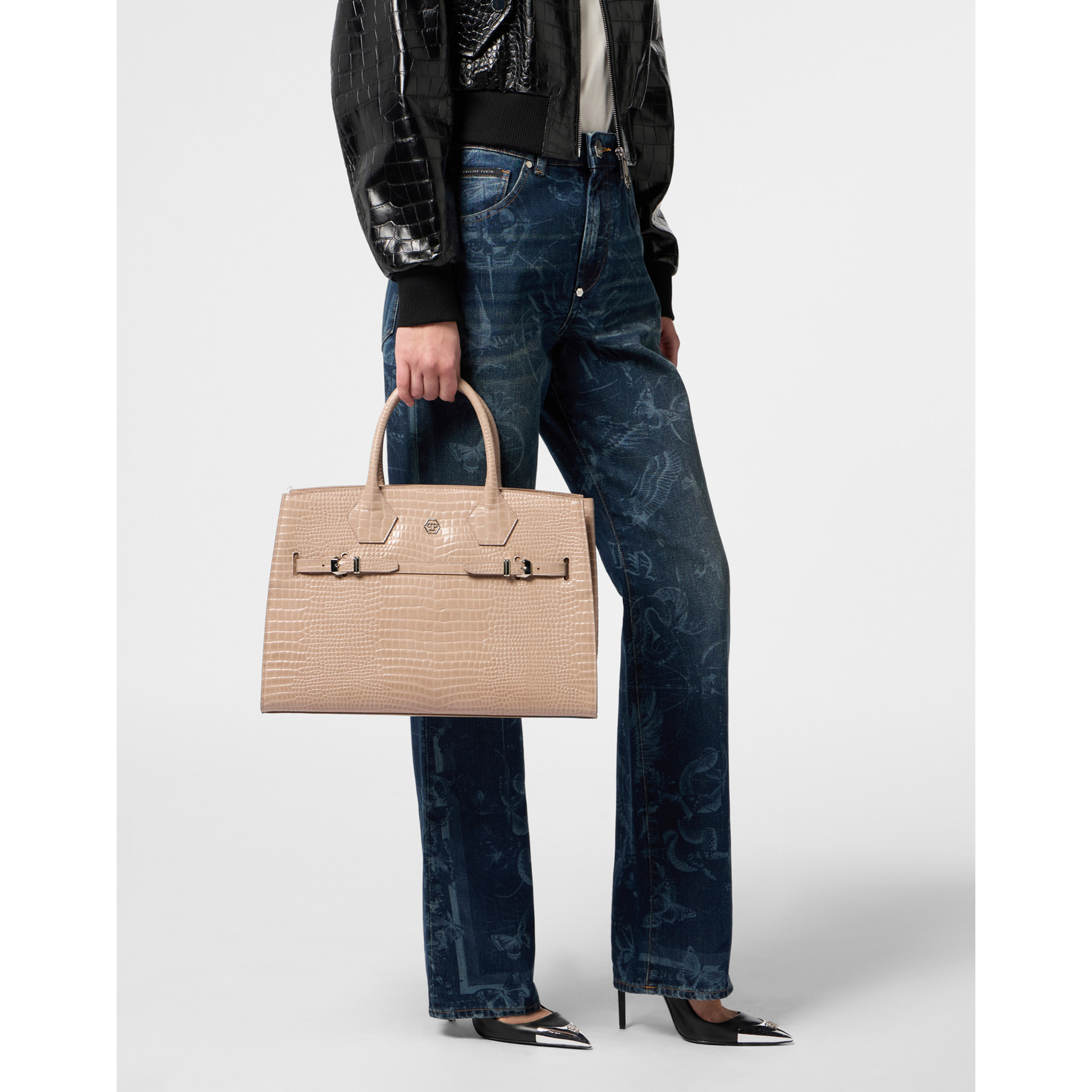 PHILIPP PLEIN Big Shopper Bag Cocco