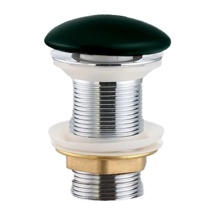 PixL bonde à écoulement libre 5/4 " sans trop plein pour lavabos et vasques, vert mat (CEPXPLUGGEM)