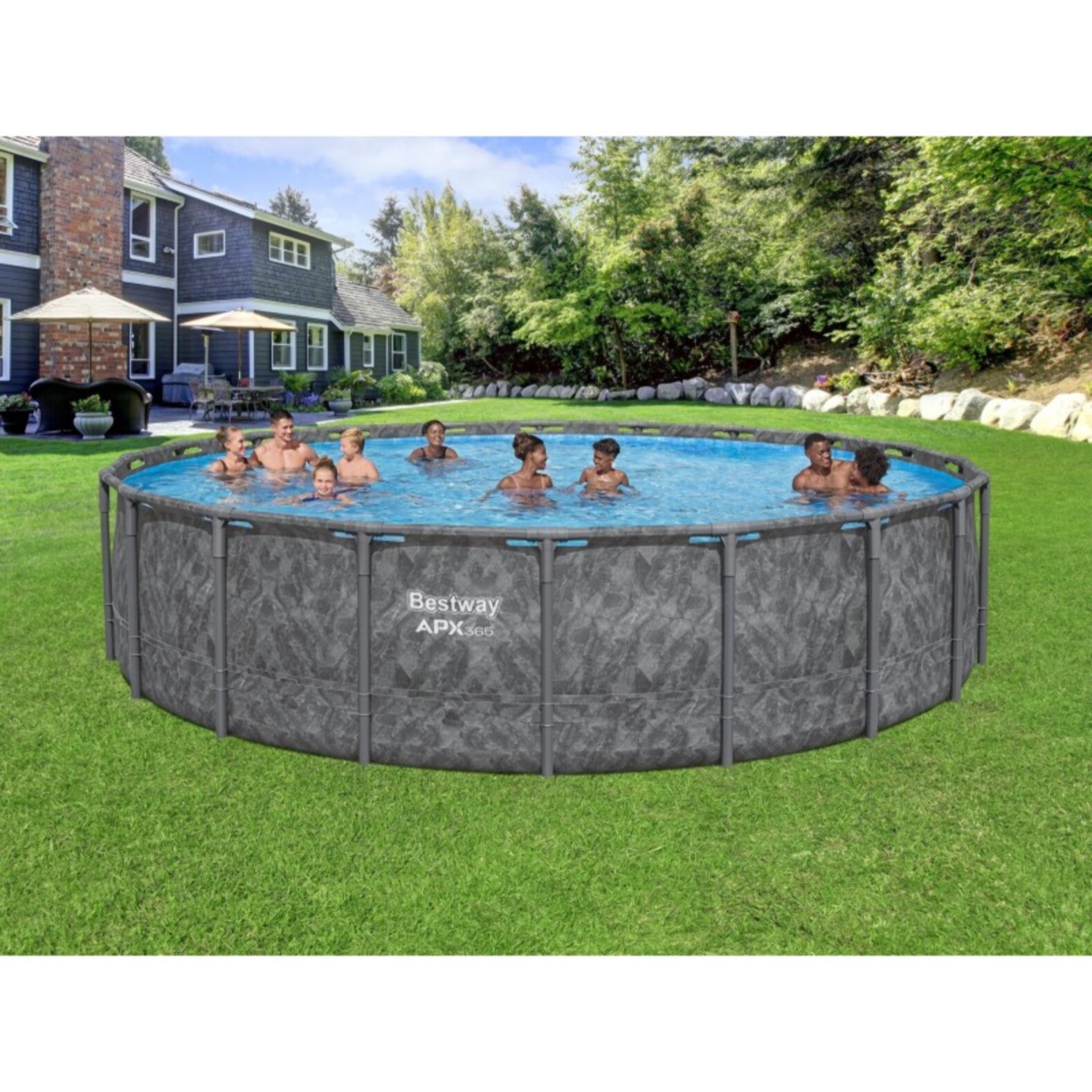 Bestway Piscine hors sol ronde APX 365 Solo Pool 610 x 132 cm Bestway