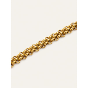 Pulsera Eloria Acero Baño Oro