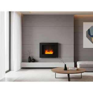 Cheminée décorative murale avec flamme simulée