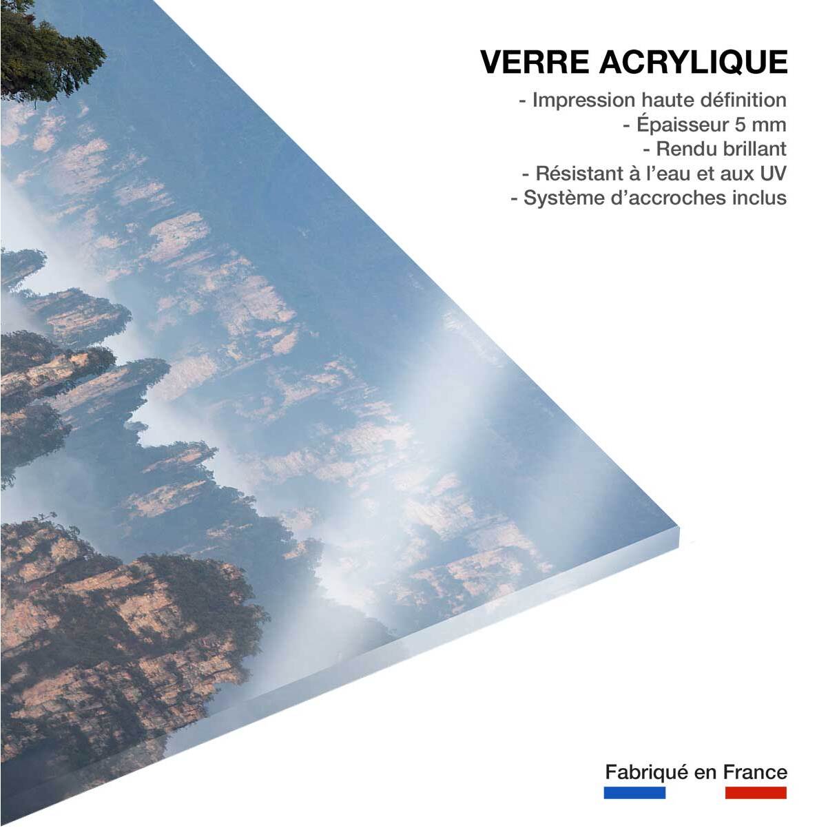 Tableau Roches en Asie Tableau plexiglas